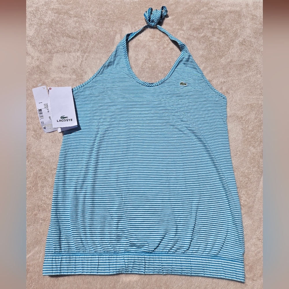 NWT Lacoste Halter Top Size 38 or 6